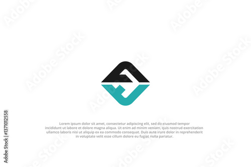 letter gt or tg abstract business modern minimalist logo