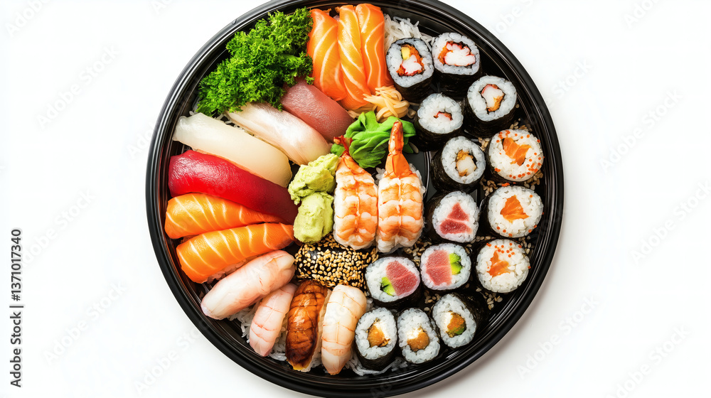 Deluxe Sushi Platter with Assorted Rolls and Nigiri Deluxe Sushi Platter with Assorted Rolls and Nigiri