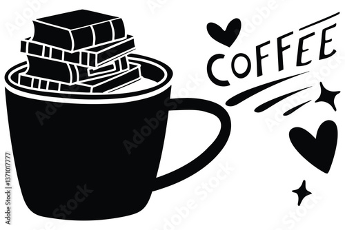 cup of coffee with heart