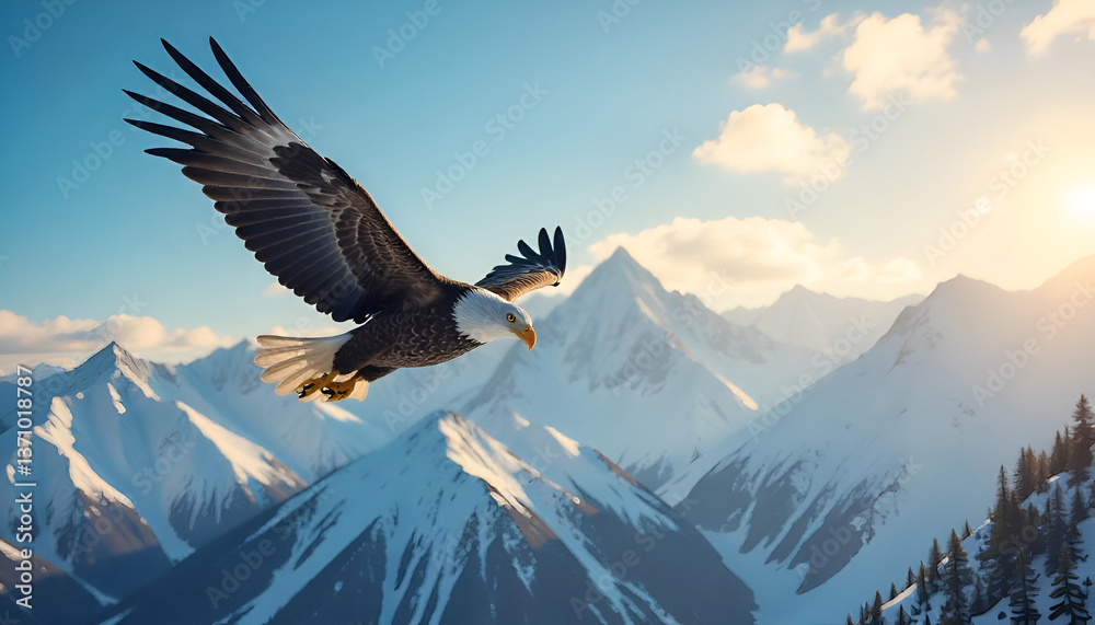 Fototapeta premium eagle in the sky