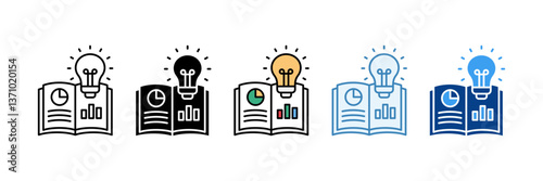 Idea Book  Icon Set Multiple Style Collection