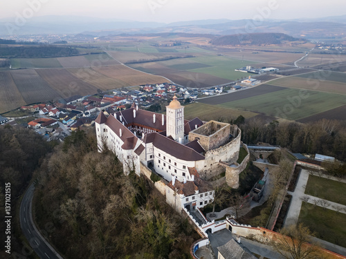 Foto Aerial View of Schallaburg Castle in Lower Austria