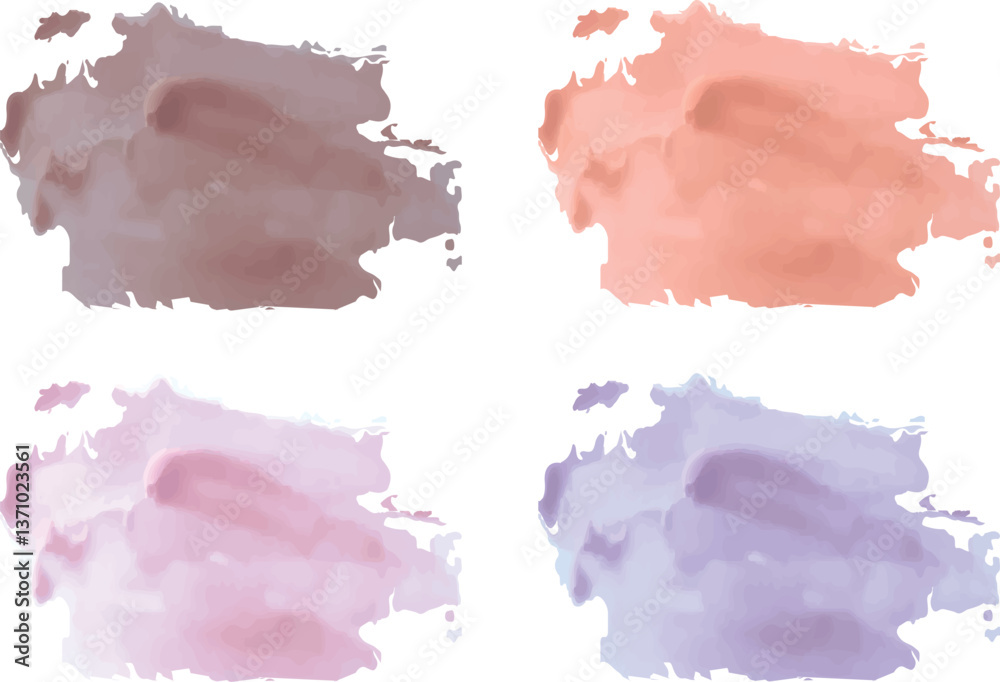 pastel colors abstract textured stains banners set pastel colors abstract textured stains banners set