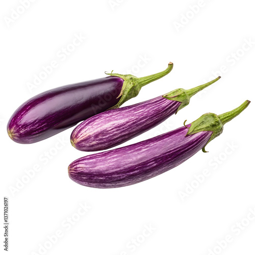 Wallpaper Mural Eggplant Elegance A Glossy Delight Torontodigital.ca