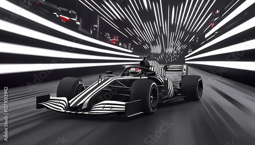 F1 Car Tunnel Race