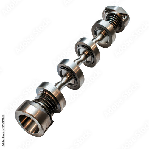 Crankshaft isolated on white background