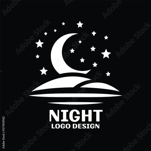 Night Vector Logo Design
