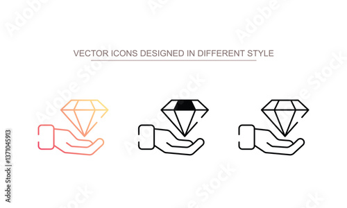 Premium Service icon design with white background stock illustration