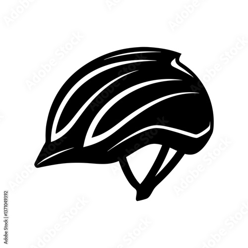 Safety First: An illustration of a sleek, black helmet. Perfectly designed to protect and support