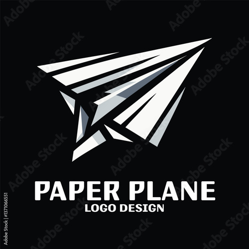 Paper Plane Vector Logo Design