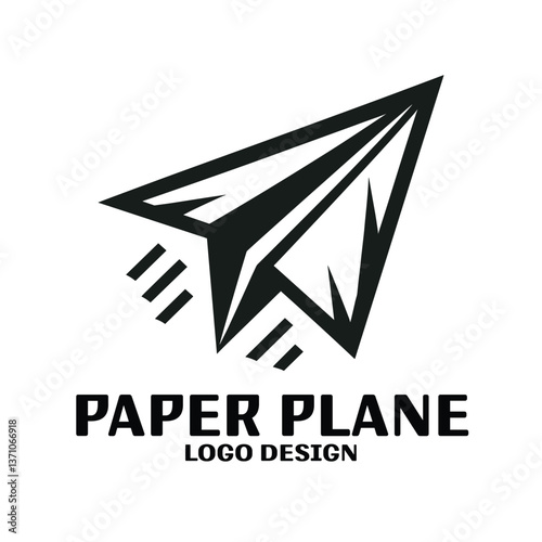 Paper Plane Vector Logo Design