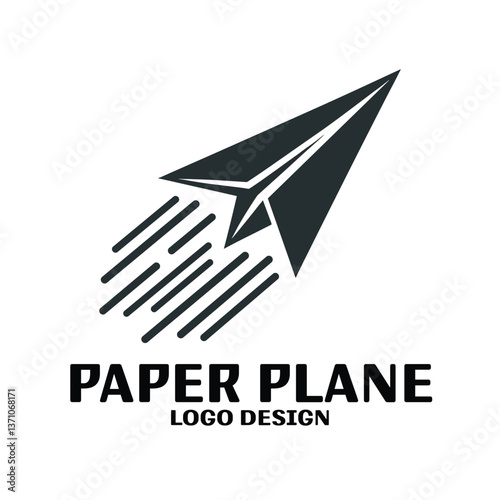 Paper Plane Vector Logo Design