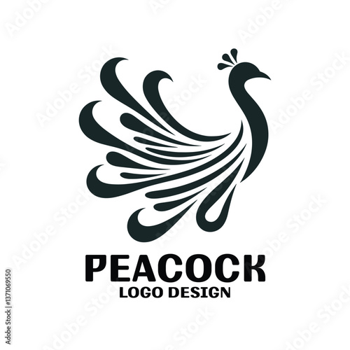 Peacock Vector Logo Design