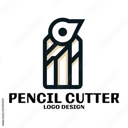 Pencil Cutter Vector Logo Design