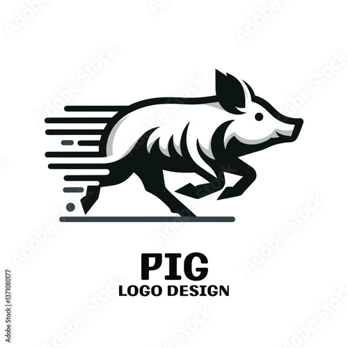 Pig Vector Logo Design