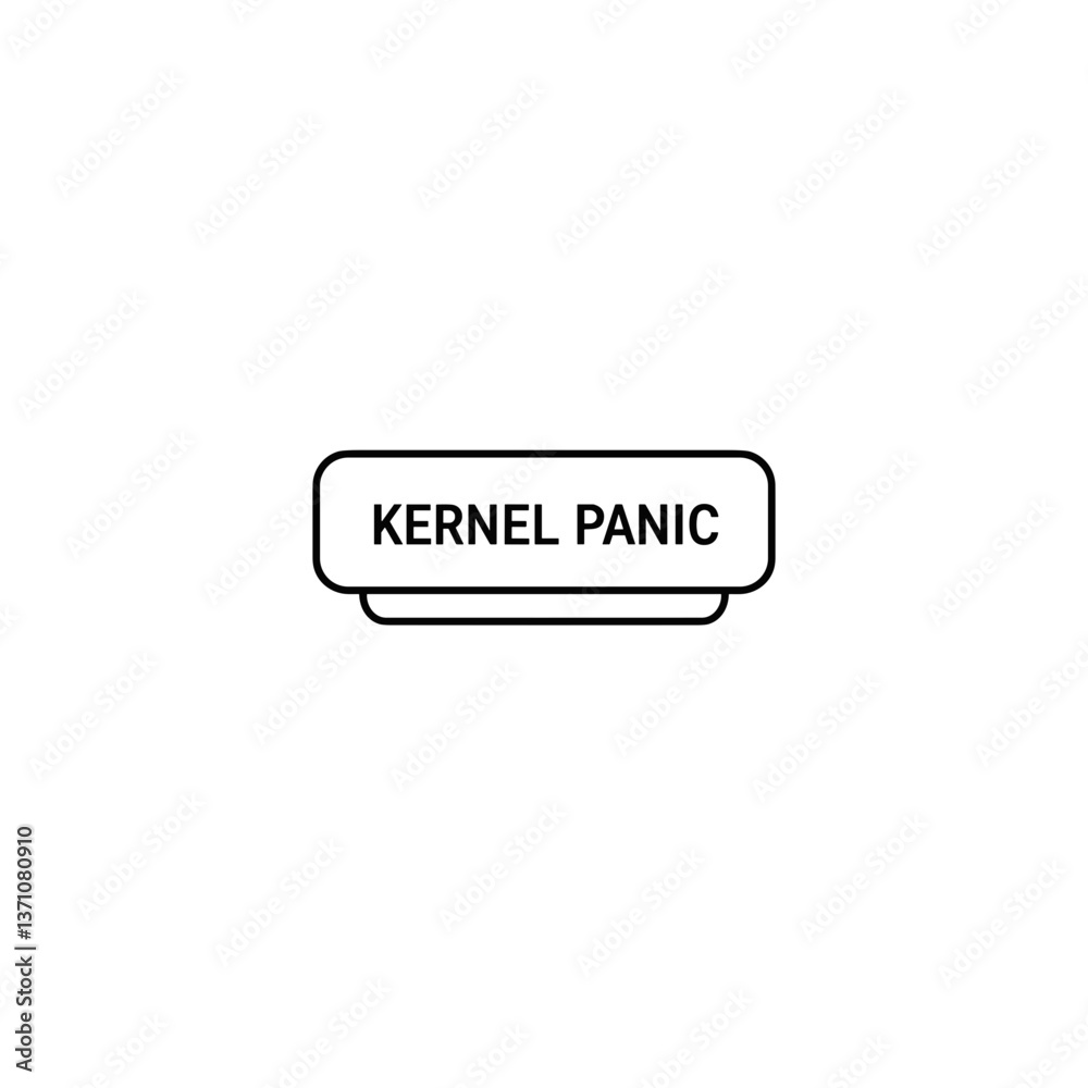 Kernel Panic - Fatal Operating System Kernel Error Icon Kernel Panic - Fatal Operating System Kernel Error Icon