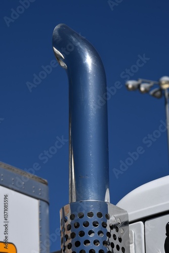 Stainless steel semi truck exhaust