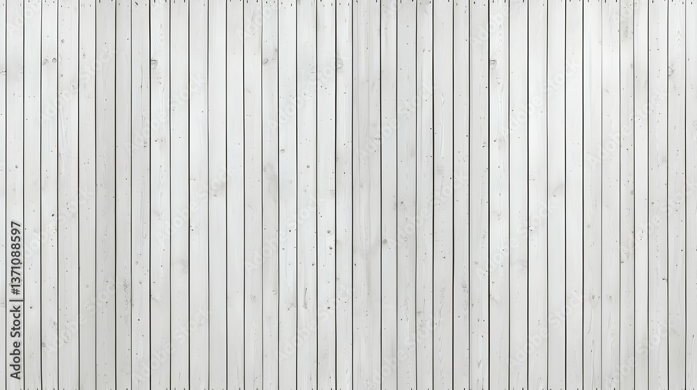 Naklejka premium White Wooden Plank Wall Texture