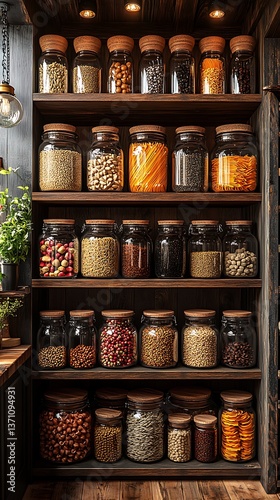 Wallpaper Mural Eco-friendly pantry with bulk food high resolution picture Torontodigital.ca