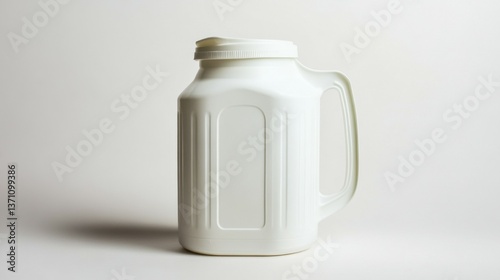 An image of a White Gallon Plastic Jug isolated on a white background