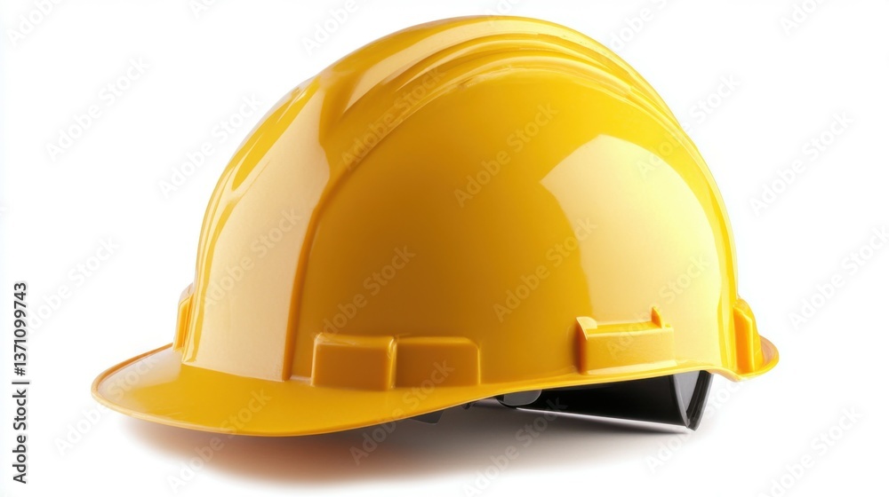 Fototapeta premium Yellow Hard Hat hardhat helmet yellow.