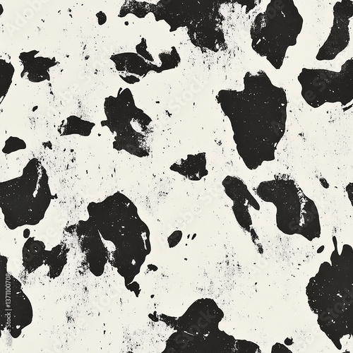 abstract grunge cow animal print background