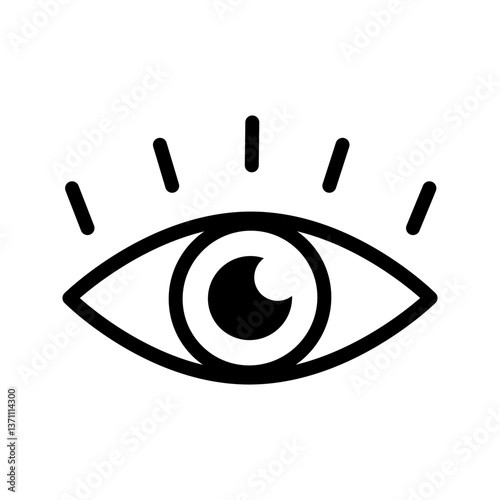 eye line icon set of vector. For mobile concept and web design. vector illustration	