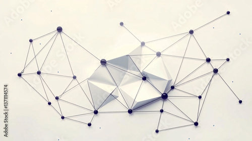 Network, nodes, connections, lines, dots, pink, purple, abstract, digital, web, technology, modern, futuristic, geometric, shapes, interconnected, design, graphic, background, pattern, grid, structure