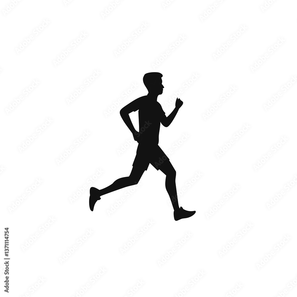 running man silhouette running man silhouette