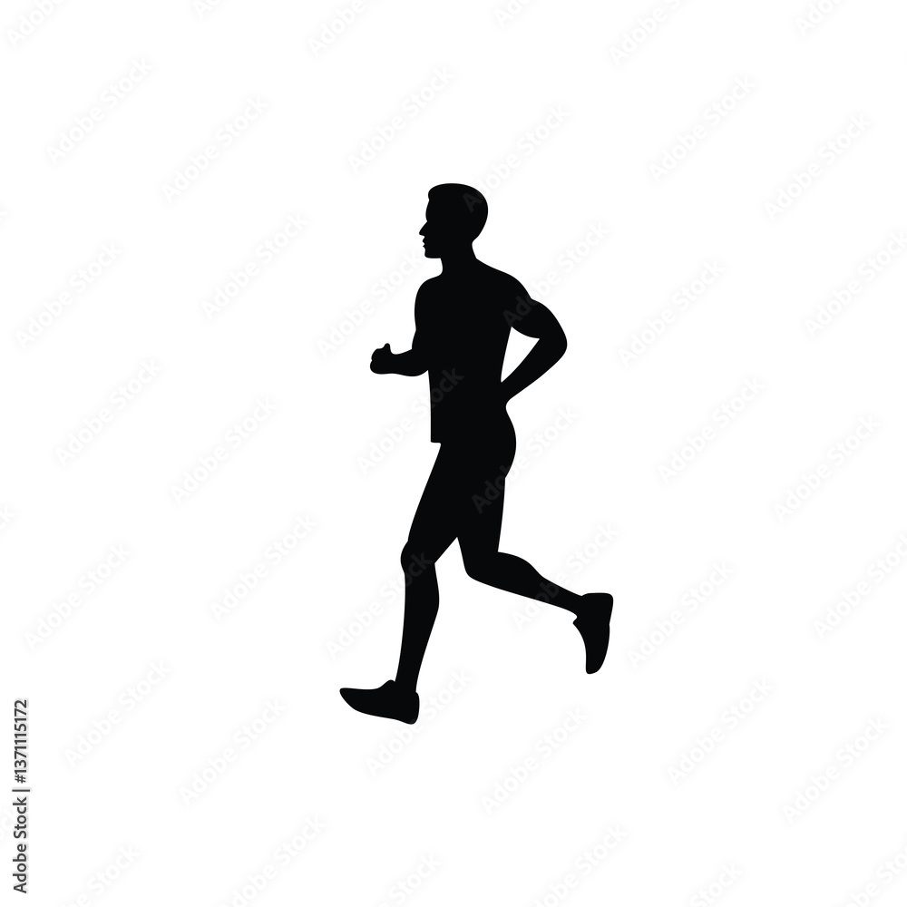 running man silhouette running man silhouette
