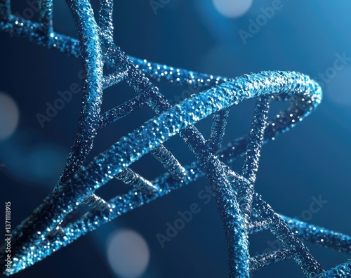 DNA double helix, scientific illustration