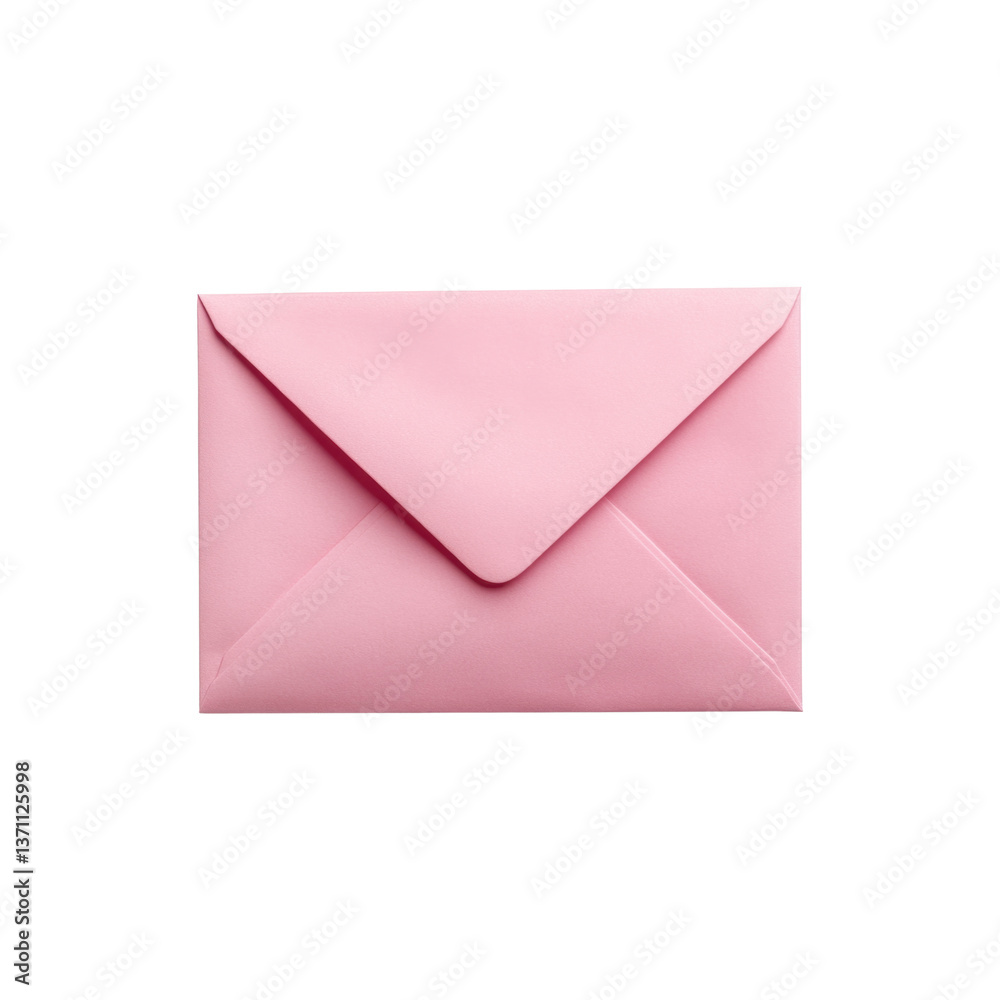Bright pink envelope set against a white background, highlighting its smooth texture and elegant closed flap, ideal for invitations or letters. Bright pink envelope set against a white background, highlighting its smooth texture and elegant closed flap, ideal for invitations or letters.