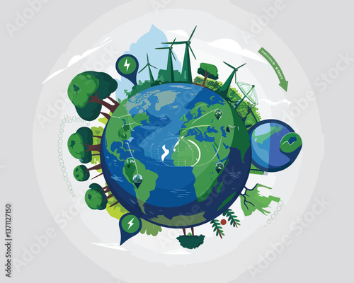 vector illustrative poster that celebrates global communication technology . Showcase a world travel by advanced communication systems.
