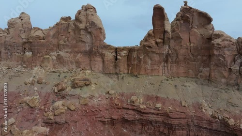 Aerial flight through the desert