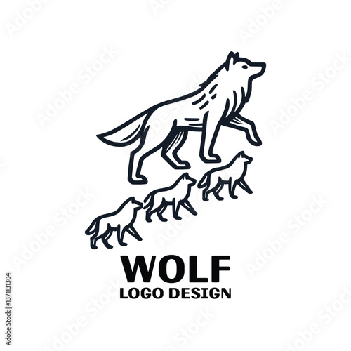 Wolf Vector Logo Design