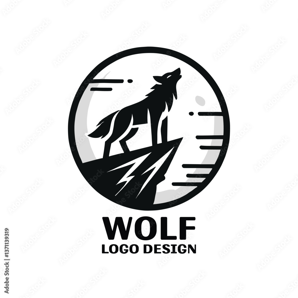 Fototapeta premium Wolf Vector Logo Design