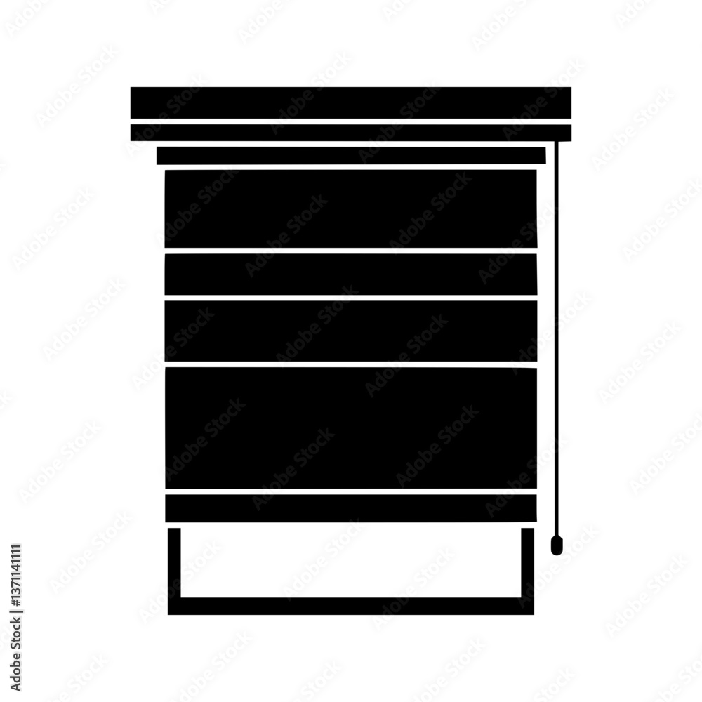 Simple Window Blind Icon Simple Window Blind Icon