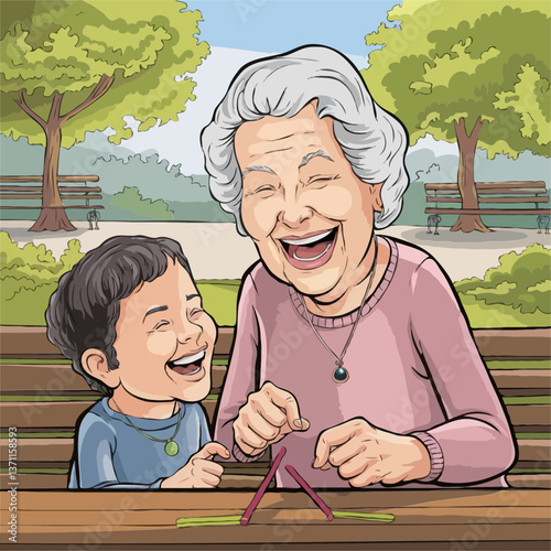 Joyful Bond Between Generations