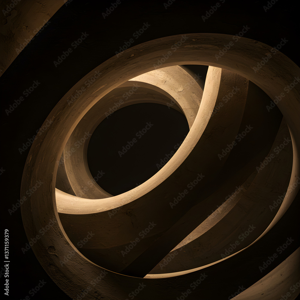 Obraz premium Intertwined Spiral Architecture