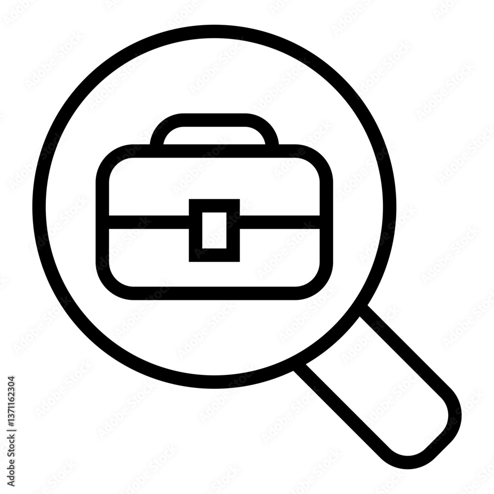 search recrutement vector icon search recrutement vector icon