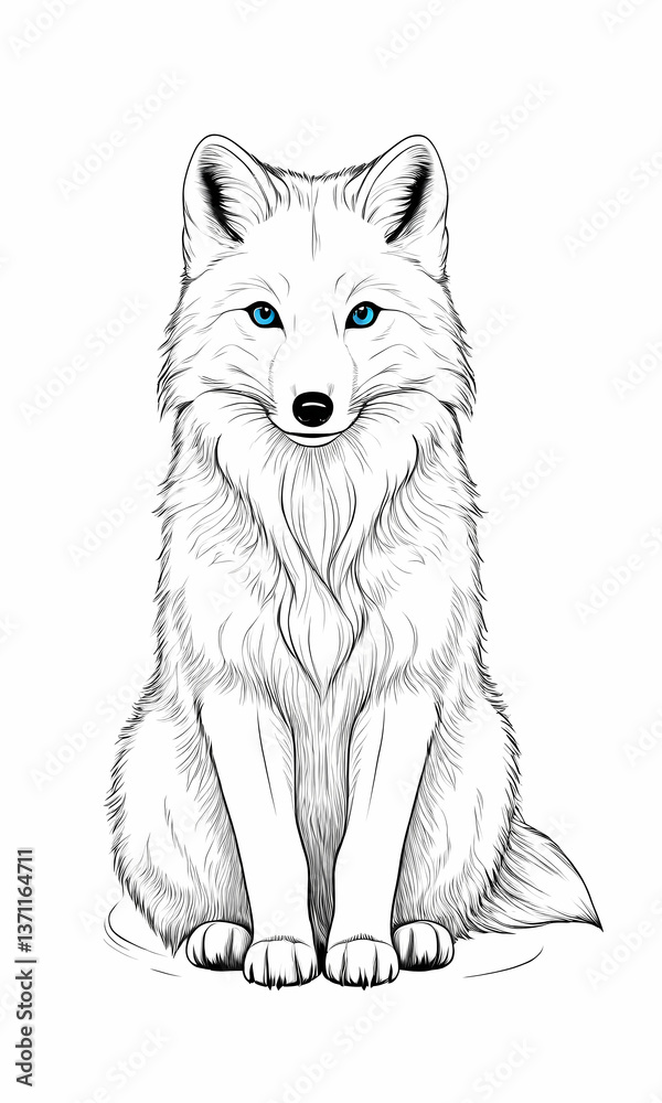 Obraz premium vector illustration of a wolf