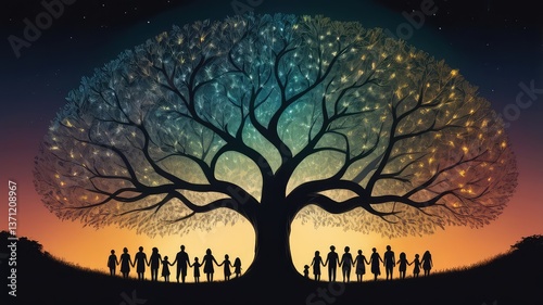 Celebrating Family: A Tree of Unity and Connection