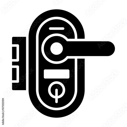 Door handle Solid Style Icon