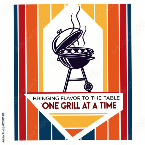 Retro Style BBQ Grill Design, Bringing Flavor One Grill at a Time