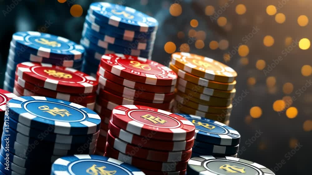 Exciting moments of high stakes gaming at a vibrant casino table in Las Vegas