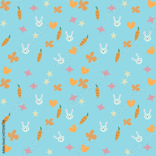 seamless pattern with colorful hearts