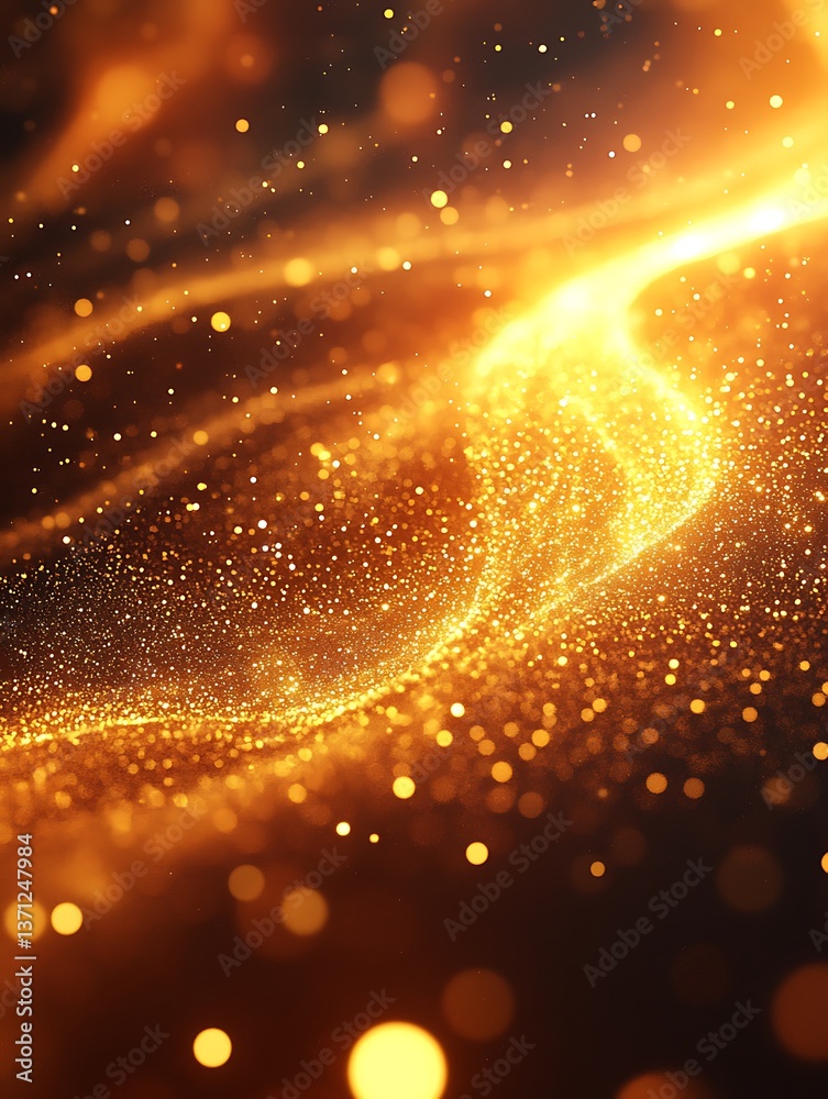 Golden Abstract Flowing Design Golden Abstract Flowing Design