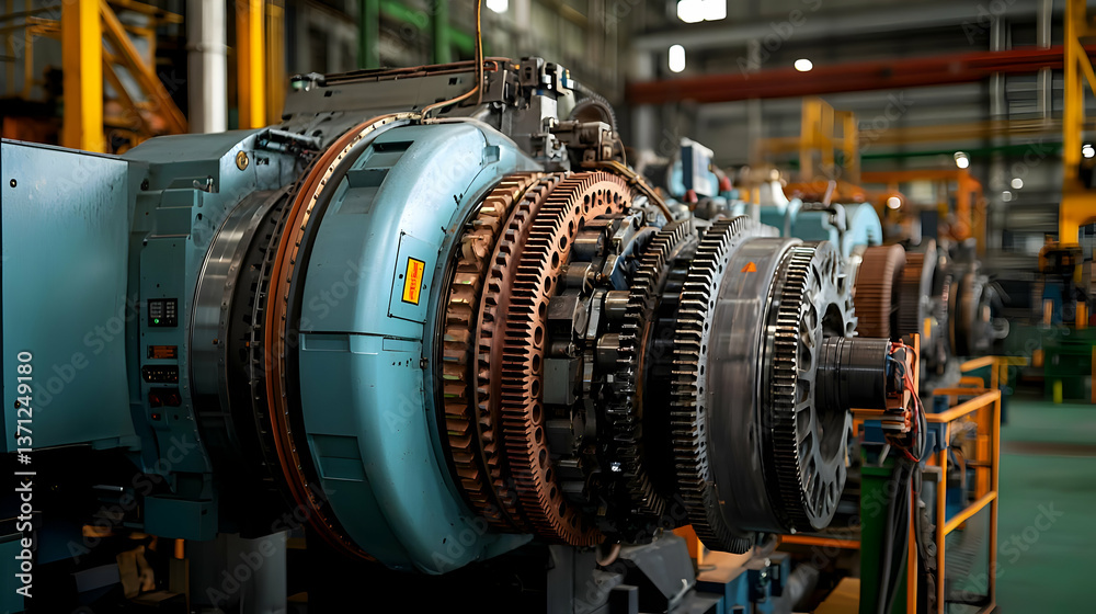 Industrial Machinery Components In Factory Industrial Machinery Components In Factory