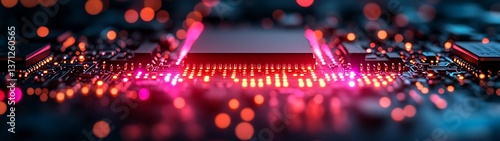 Circuit Board Technology Close-up
