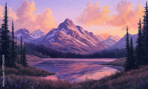 Sunrise over ostler Peak near Amethyst